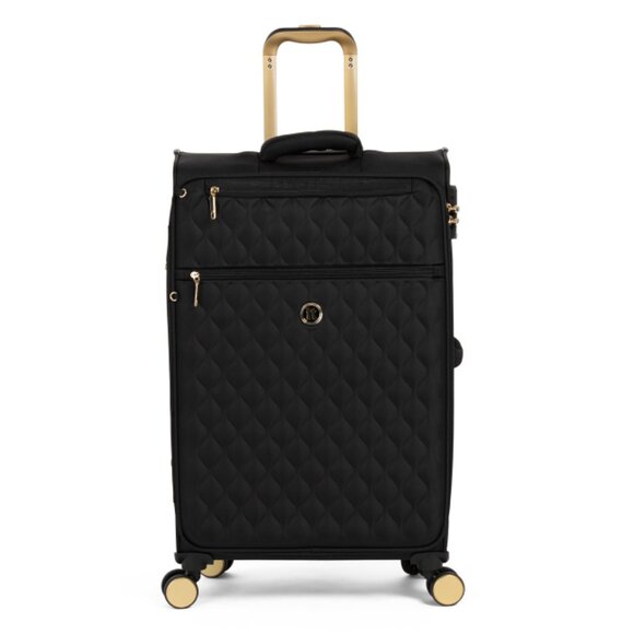 IT LUGGAGE Black 28in Glimmering Softside Spinner